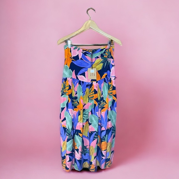 Anthropologie Dresses & Skirts - Abel the Label Anthropology Leonard maxi skirt tropical flowey long colorful